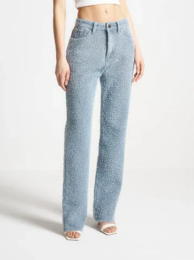 Manière De Voir Sara Boucle Straight Leg Jeans In Blue