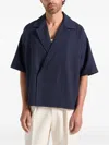 Manière De Voir Stripe-pattern Shirt In Blue