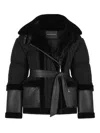Manière De Voir Tara Belted Jacket In Black