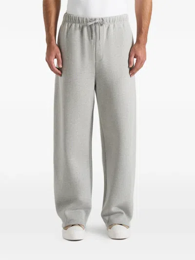 Manière De Voir Taylor Logo-embroidered Track Pants In Gray