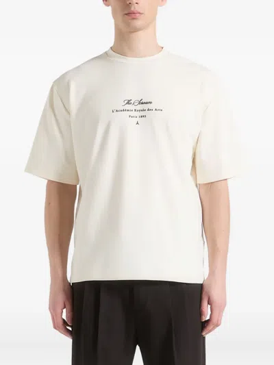 Manière De Voir The Scream-print T-shirt In Neutral