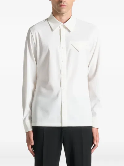 Manière De Voir Point-collar Shirt In White