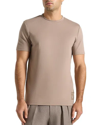 Manière De Voir Ts008 Regular Fit Cotton T-shirt In Neutral