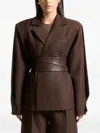 Manière De Voir Twist-sleeve Blazer