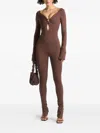 Manière De Voir Twisted-neck Split-cuff Jumpsuit
