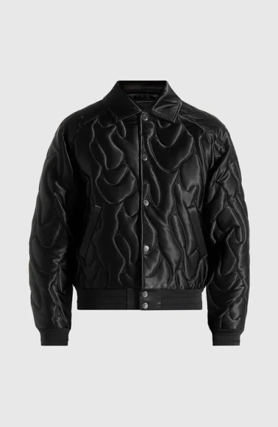 Manière De Voir Ugo Satin Embroidered Jacket In Black