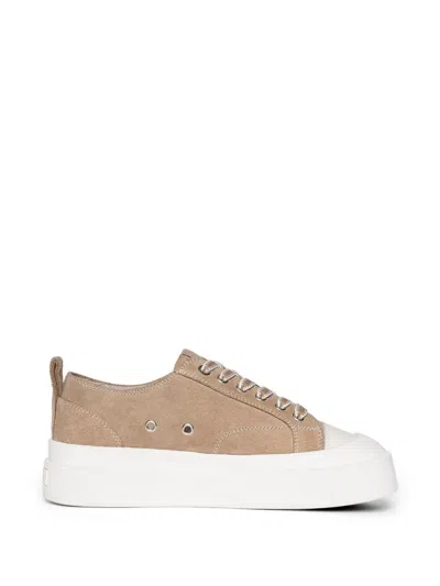 Manière De Voir Vienna Suede Sneakers In Neutral
