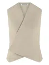 Manière De Voir Wrap Tailored Waistcoat In Neutral