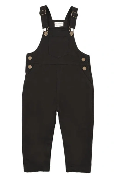Maniere Babies' Manière Denim Overalls In Black