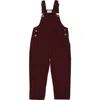 Maniere Manière Denim Overalls In Brown