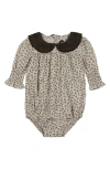 Maniere Babies' Manière Eyelet Smocked Bodysuit In Multi