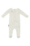 Maniere Manière Floral Pointelle Footie In Neutral