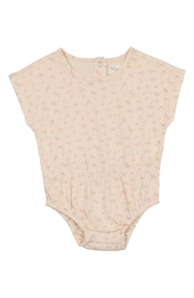 Maniere Babies' Floral Romper In Mauve