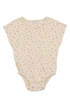 Maniere Babies' Floral Romper In Sage