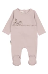 Maniere Babies' Flower Bike Footie In Mauve