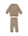 MANIERE GIRLS' 2 PC. WAFFLE KNIT TOP AND LEGGINGS SET - BABY, LITTLE KID