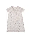 Maniere Girls' Clip Dot Girls Short Sleeve Dress - Little Kid, Big Kid In White