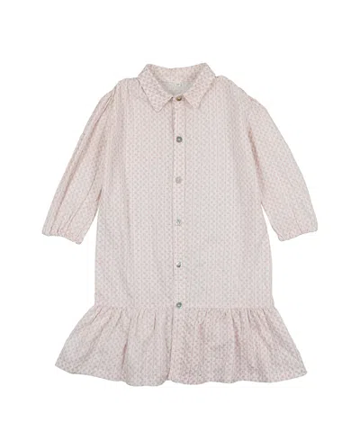 Maniere Girls' Geometric Design Dress - Little Kid, Big Kid In Brown