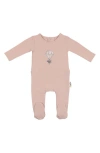 Maniere Babies' Manière Hot Air Balloon Footie In Pink