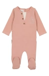 Maniere Babies' Island Henley Footie In Salmon