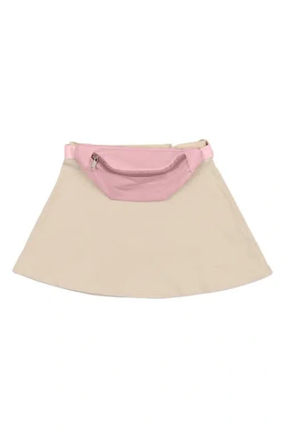 Maniere Babies' Manière Kids' Belt Bag & Cotton Blend Skirt Set In Pink
