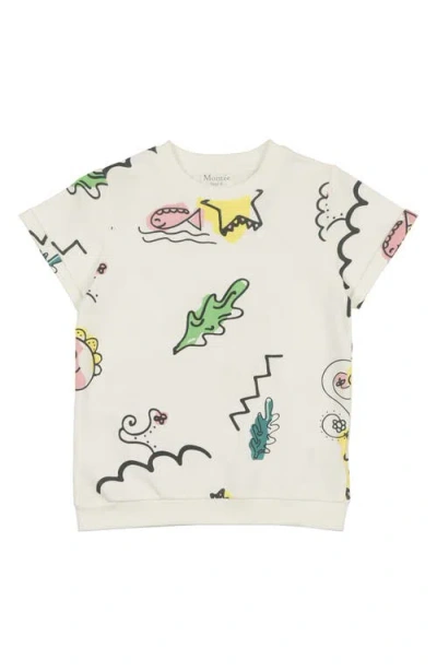 Maniere Babies' Manière Kids' Coloring Book Print T-shirt In White