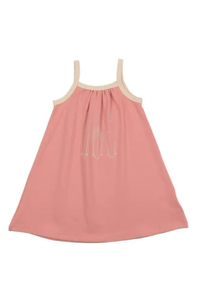 Maniere Babies' Manière Kids' Island Stripe Dress In Pink
