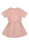 Maniere Manière Kids' Mesh Bodice Dress In Pink