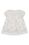 Maniere Manière Kids' Pretty Poppies Dress In White