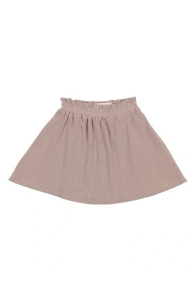 Maniere Babies' Manière Kids' Rib Skirt In Brown