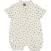Maniere Manière Kids' Rose Bud Romper In White