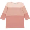 Maniere Babies' Manière Kids' Rugby Stripe Cotton Blend T-shirt In Pink