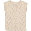 Maniere Manière Kids' Sleeveless Henley In Neutral