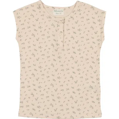 Maniere Babies' Manière Kids' Sleeveless Henley In Neutral