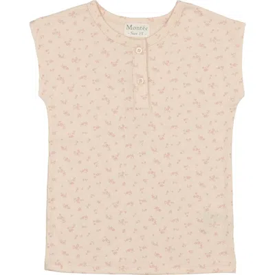 Maniere Babies' Manière Kids' Sleeveless Henley In Neutral