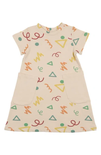 Maniere Babies' Manière Kids' Summer Fun Cotton Blend T-shirt Dress In Neutral