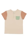 Maniere Babies' Manière Kids' Sunshine Rainbow Henley In Pink