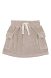 Maniere Manière Kids' Terry Cloth Rugby Skirt In Brown