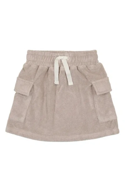 Maniere Babies' Manière Kids' Terry Cloth Rugby Skirt In Brown