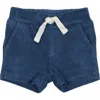 Maniere Manière Kids' Terry Cloth Shorts In Blue