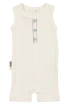 Maniere Manière Kids' Textured Stripe Romper In White