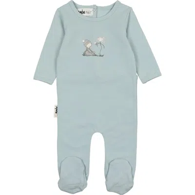 Maniere Babies' Manière Little Wish Footie In Blue
