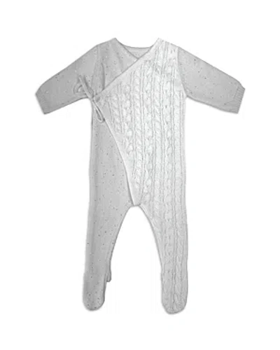 Maniere Maneire Unisex Cable Wrap Footie - Baby In Ivory