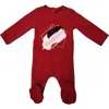 Maniere Manière Paint Splatter Footie In Red