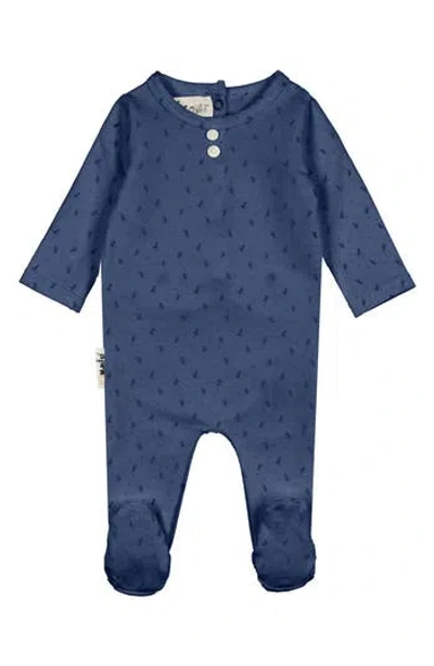 MANIERE MANIÈRE PRINT BUTTON ACCENT FOOTIE