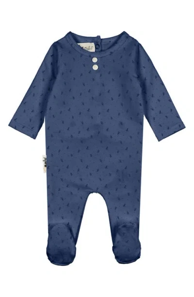 MANIERE MANIÈRE PRINT BUTTON ACCENT FOOTIE