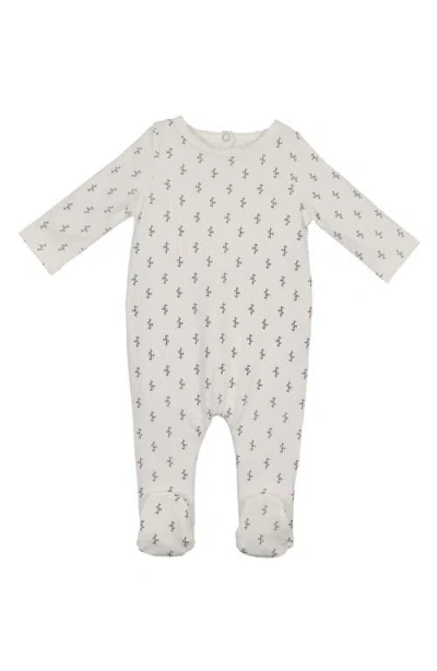 Maniere Babies' Manière Print Footie In White