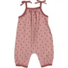 Maniere Manière Rib Berry Romper In Pink