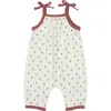 Maniere Babies' Manière Rib Berry Romper In White