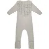 Maniere Manière Ruffle Footie In Cream